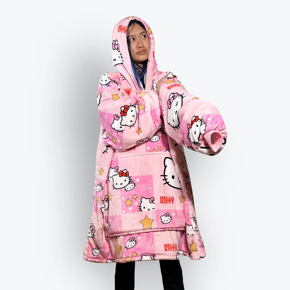 Hello Kitty Oversized Blanket Hoodie - OLMCOL