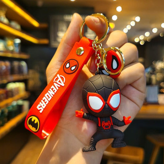 "Swing into Action with the Disney Marvel Superhero Spiderman Cartoon Figure Keychain" - OLMCOL