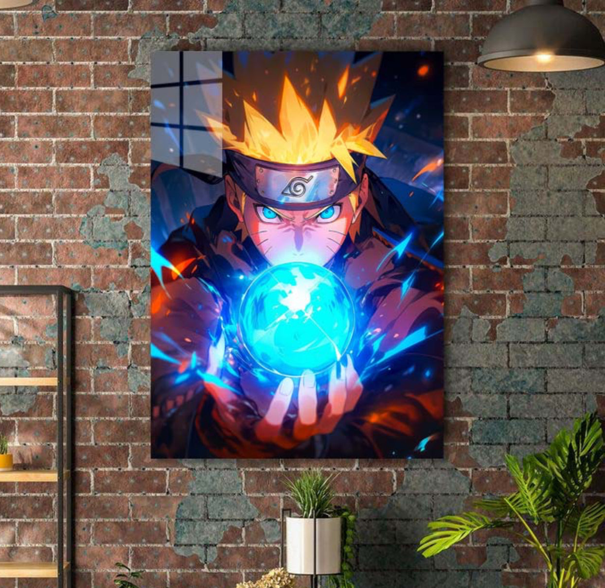 Anime metal poster Naurto,Metal Poster - 1mm Thick, 12x16 Inch, Glossy Shine