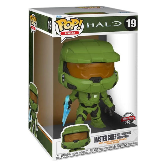 Funko Pop! Halo: Master Chief w/ Energy Sword & Grapple Shot (GameStop) 10-inch 19