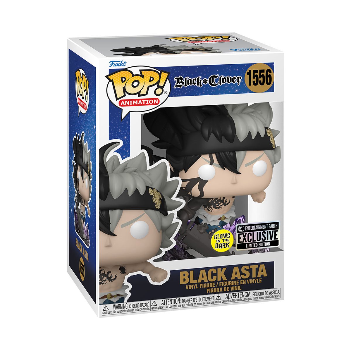 Funko Pop! Black Clover - Black Asta Glow (Entertainment Earth) 1556