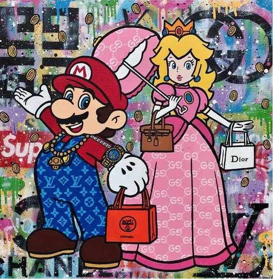 Mario,games, 1mm Thick, 12x16 Inch, Glossy Shine