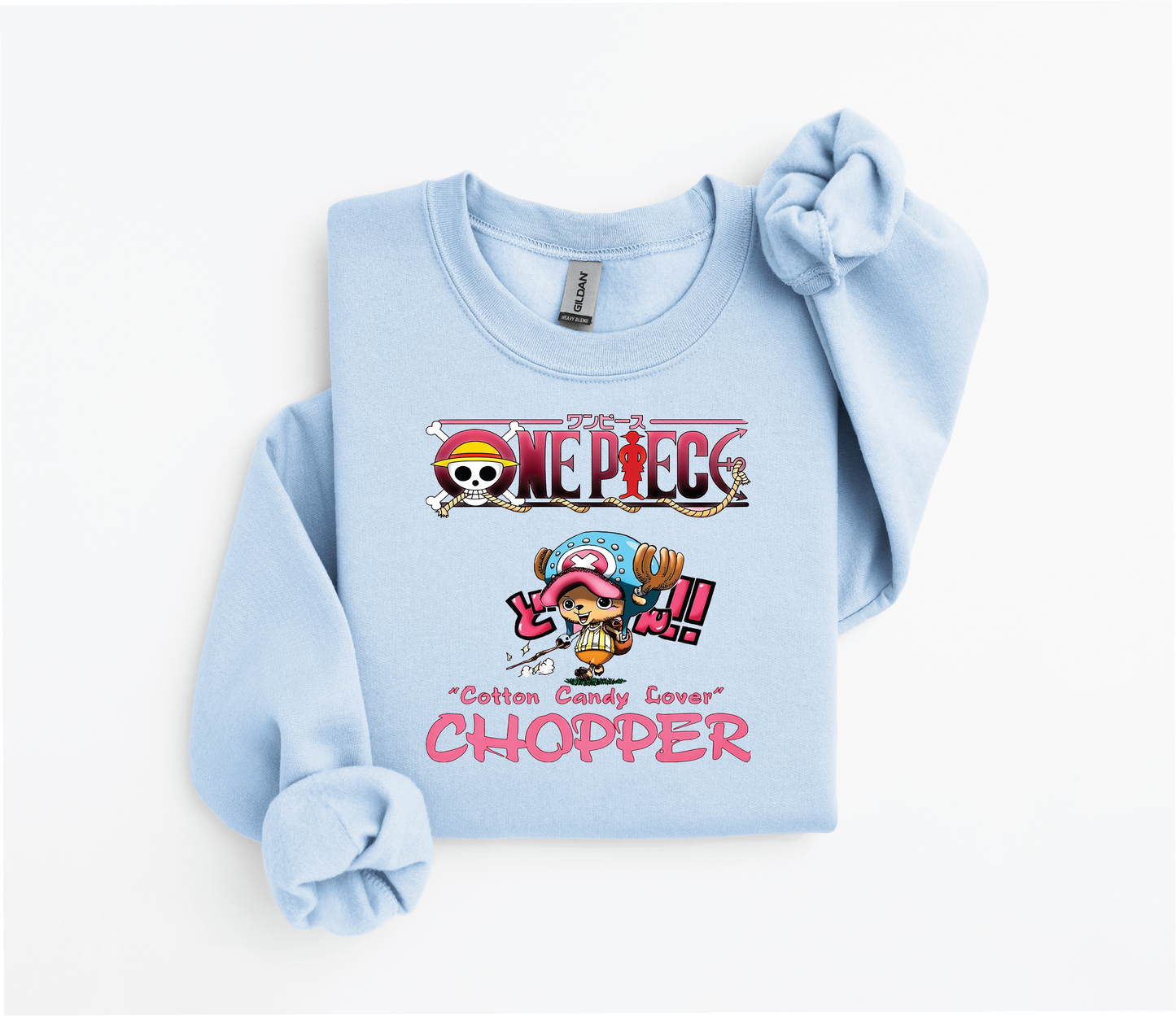 Chopper "Cotton Candy Lover" Sweater  One Piece show | Gildan 18500 | Kids &; Adult Sizes | DTF Print