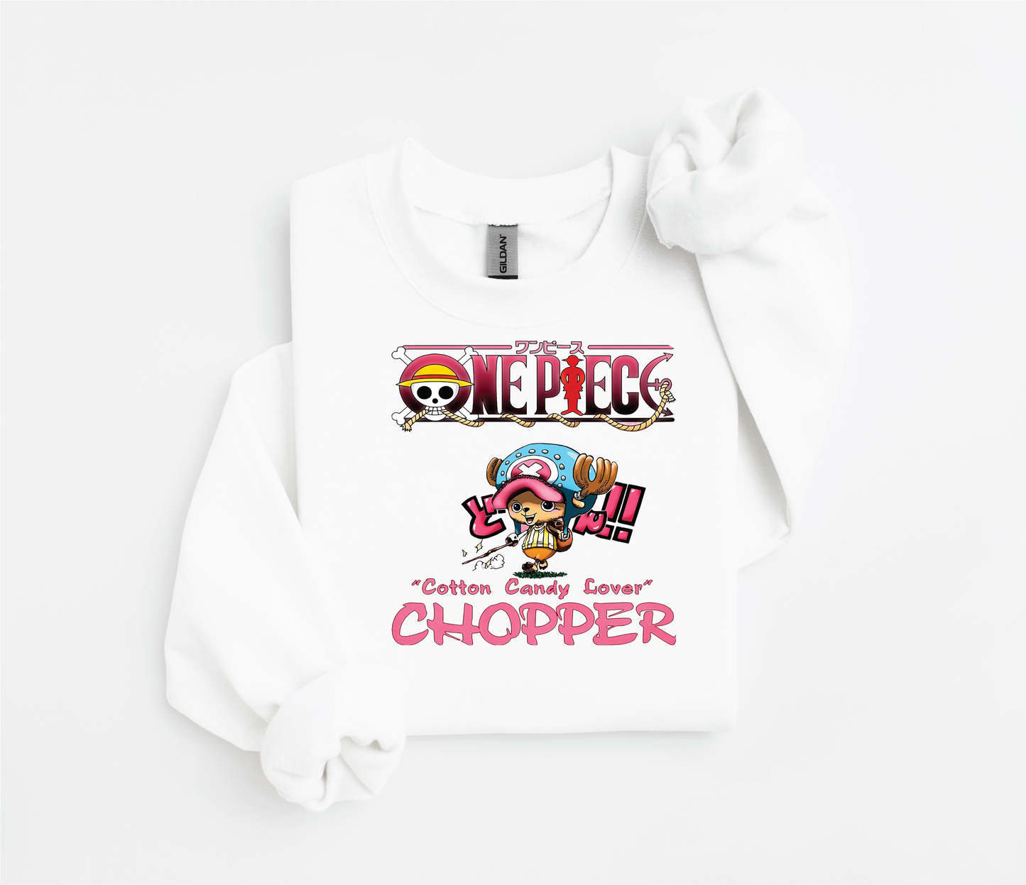 Chopper "Cotton Candy Lover" Sweater  One Piece show | Gildan 18500 | Kids &; Adult Sizes | DTF Print