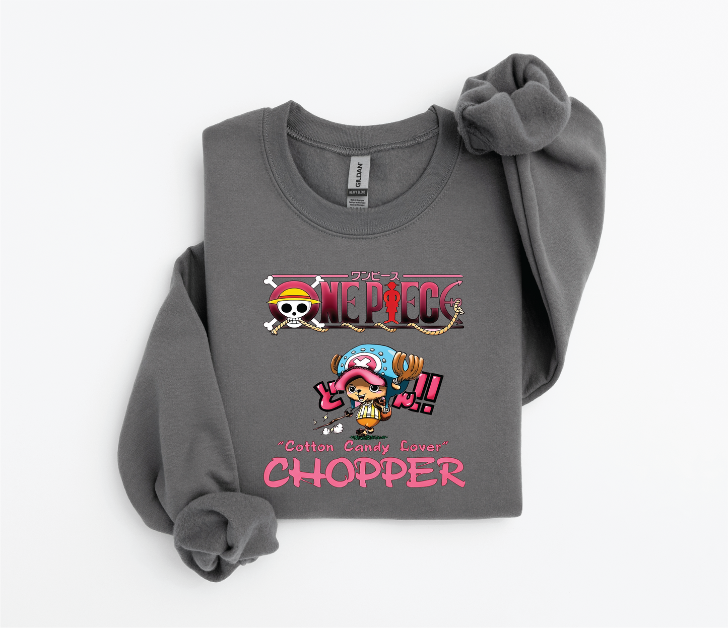 Chopper "Cotton Candy Lover" Sweater  One Piece show | Gildan 18500 | Kids &; Adult Sizes | DTF Print