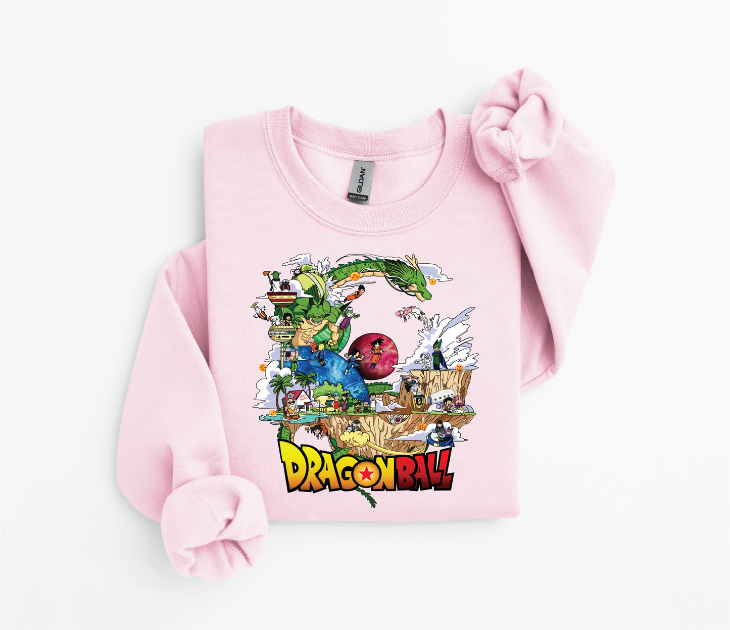 Dragon Ball Storytelling Sweater | Iconic Scenes Design | Gildan 18500 | Kids & Adult Sizes | DTF Print