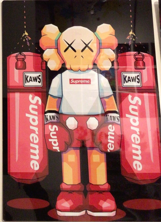 Kaws supreme metal poster