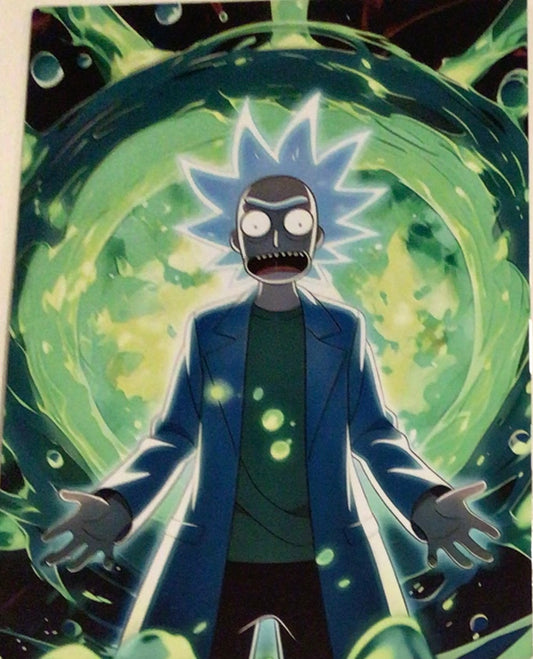 Ricky and Morty 2 metal poster