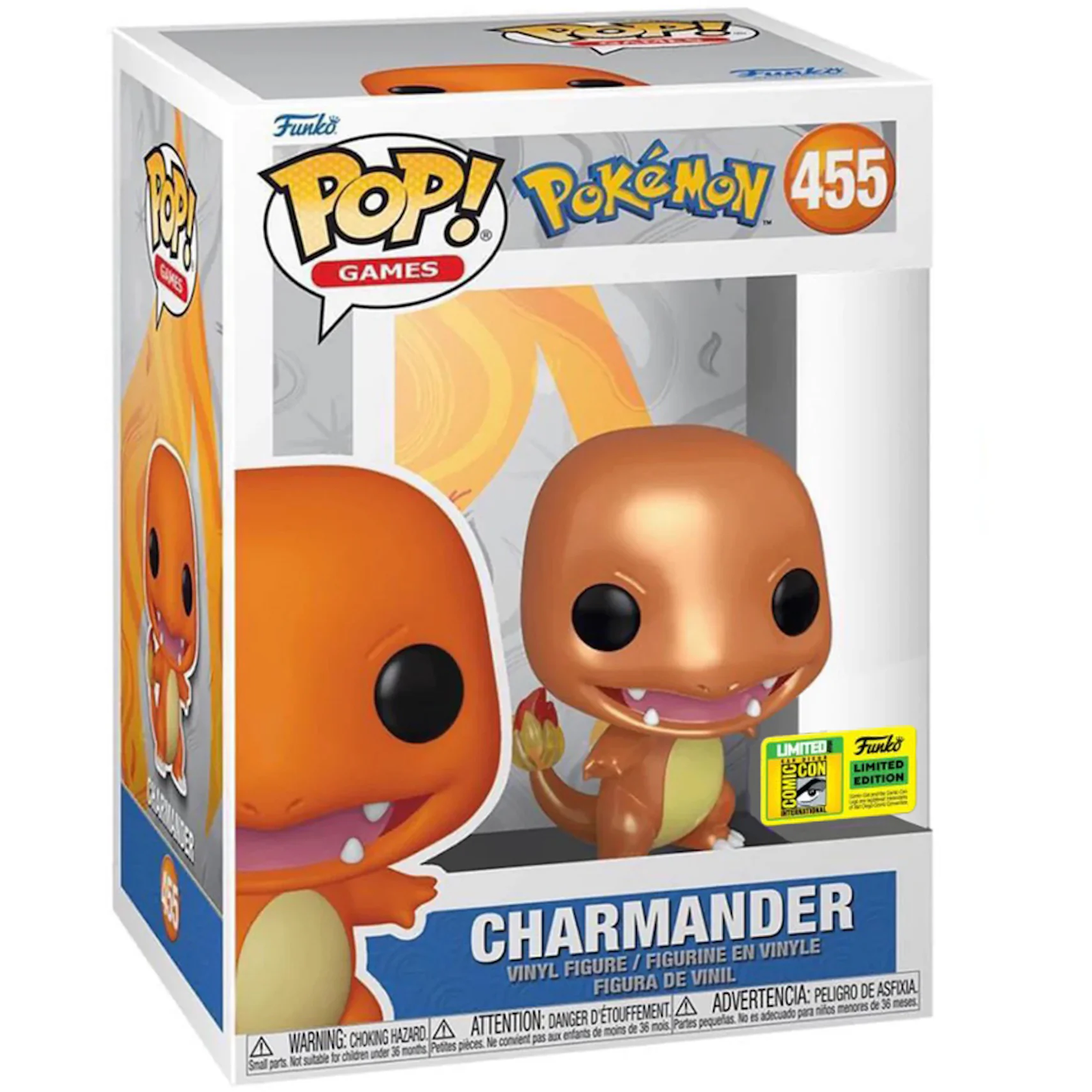 Funko Pop! Pokémon Charmander Metallic (SDCC) 455