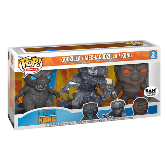 Funko Pop! Godzilla Mechagodzilla Kong 3 Pack (BAM) 3