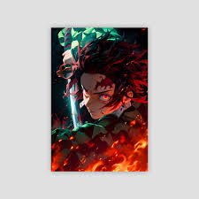 Tanjiro Kamado metal poster