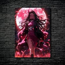 Nesuko kamado metal poster