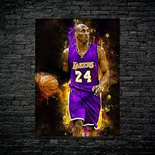 Kobe Bryant metal poster