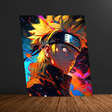 Naruto uzumaki metal poster