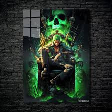 One piece Roronoa zoro metal poster