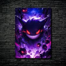 Gengar metal poster