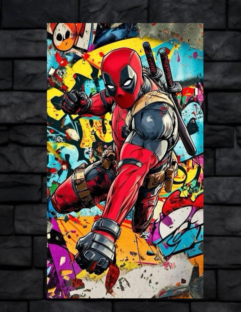 Deadpool,- 1mm Thick, 12x16 Inch, Glossy Shine