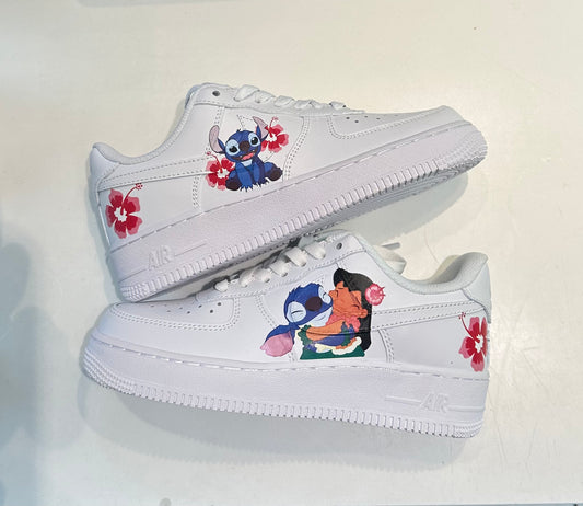 Custom made Airforce 1 -lilo and  stitch - The Truth Graphics