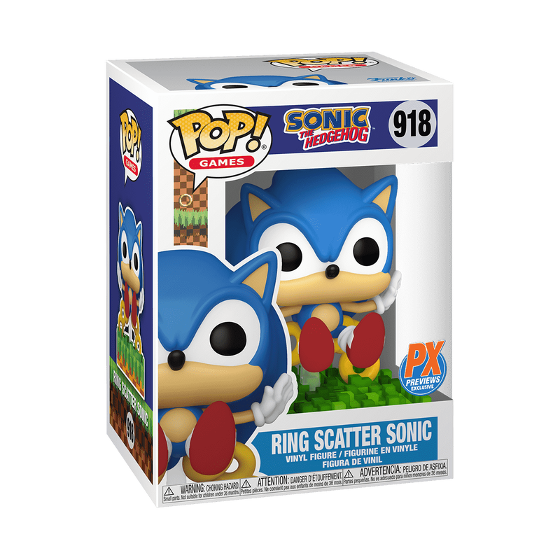 Funko Pop! Sonic - Ring Scatter Sonic (PX) 918