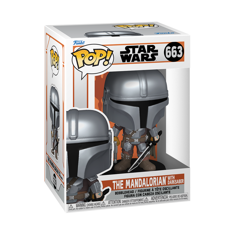 Funko Pop! Star Wars The Mandalorian with Darksaber 663