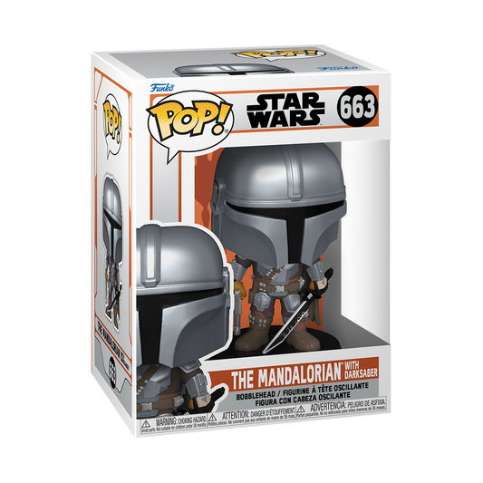 Funko Pop! Star Wars The Mandalorian with Darksaber 663