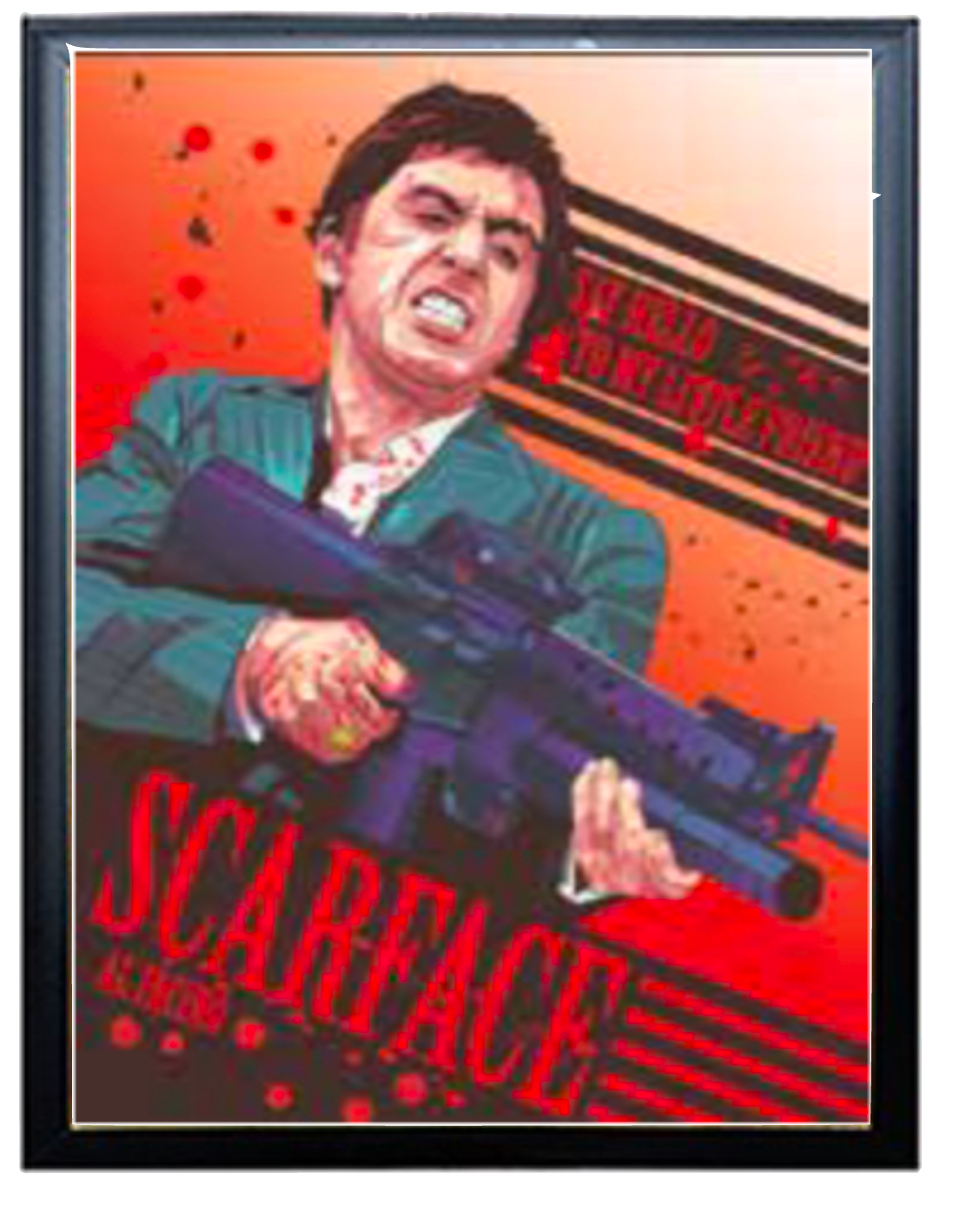 3D Holographic AL PacIno ScarFace Poster