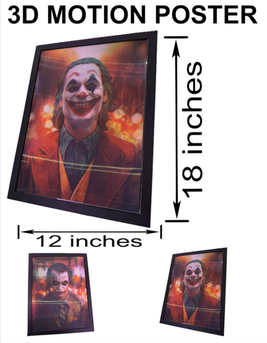 3D Holographic JOKER POSTER