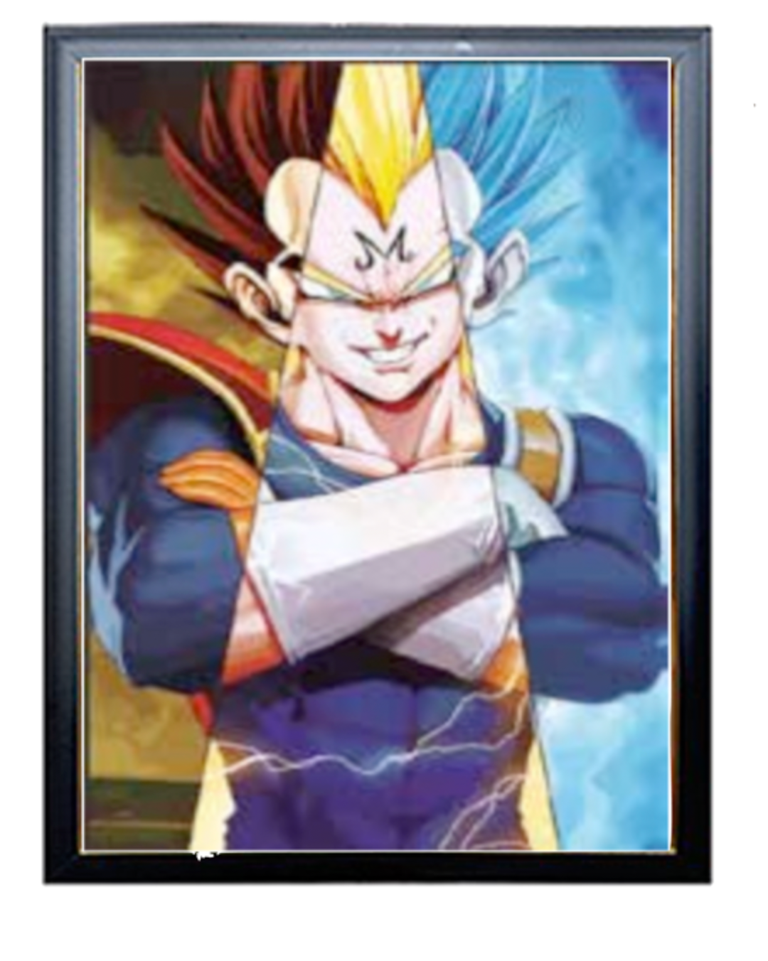 3D Holographic POSTER DBZ GOKU VEGETA & BLACK GOKU