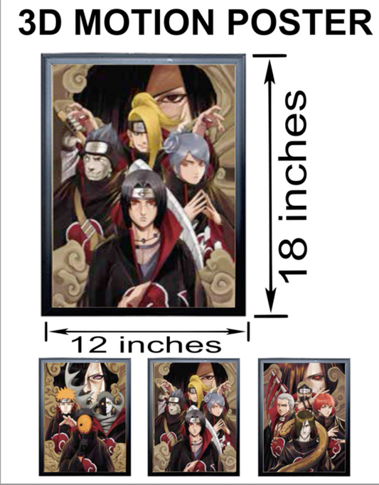 3D Holographic POSTER AKATSUKI