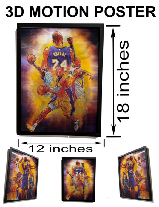 3D Holographic POSTER  KOBE BRYANT