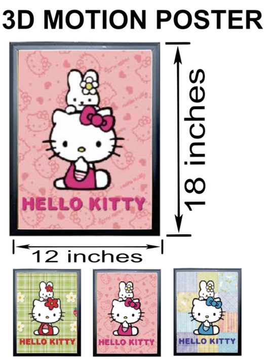 3D Holographic HELLO KITTY POSTER