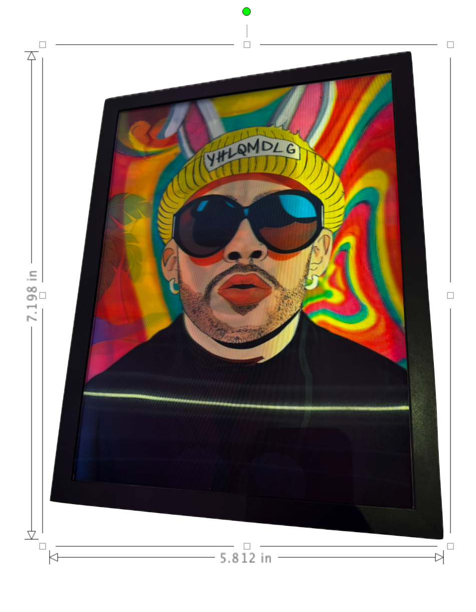 3D Holographic BAD BUNNY POSTER