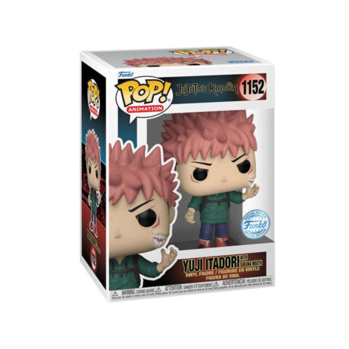 Funko Pop! Jujutsu Kaisen - Yuji With Sukuna Mouth (Special Edition) 1152