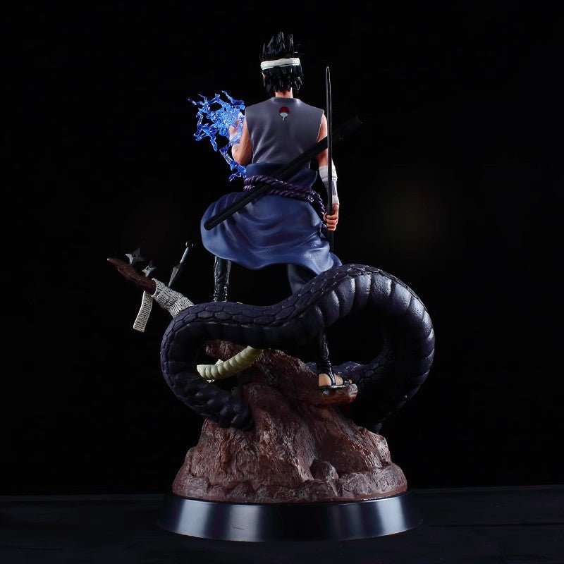 Anime Peripheral Naruto Statue Uchiha Sasuke Bust GK Burning Wind Double Head PVC Action Figure Collectible - The Truth Graphics