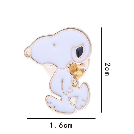Anime Snoopy Dog TV Enamel Pins - The Truth Graphics