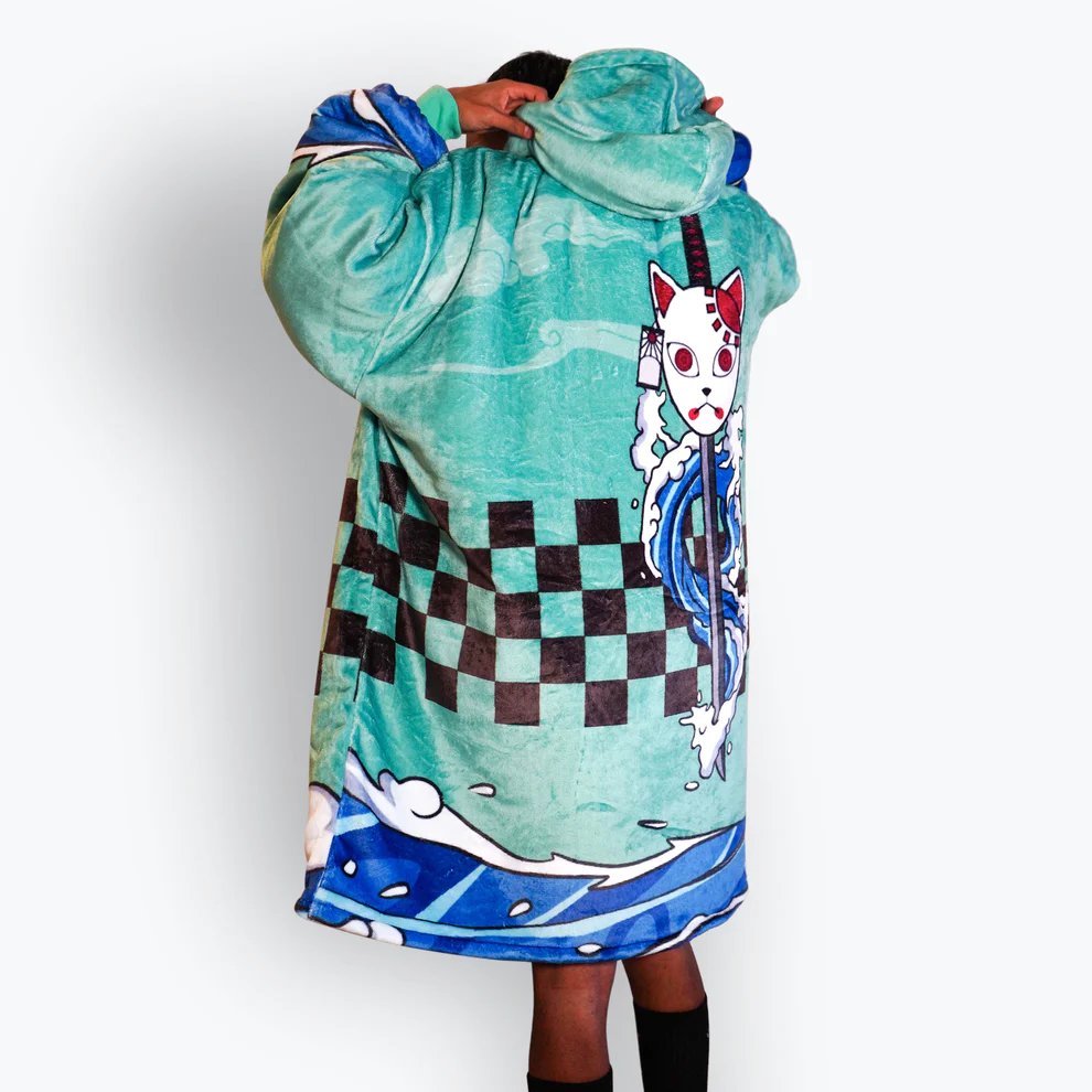 Checkered Blanket Hoodie - OLMCOL