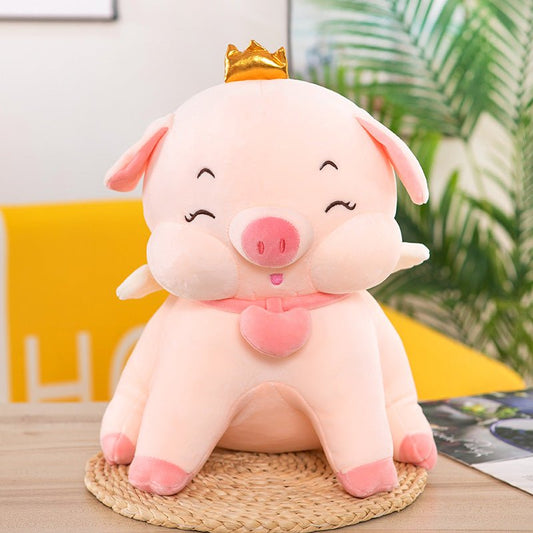 Children's Toys Crown Angel Piggy Doll Plush Toys Crown Piggy Doll Doll Big Pillow Soothing Toys - The Truth Graphics