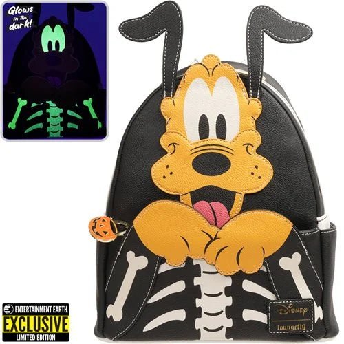 Disney Pluto Skellington Glow in the Dark Mini Backpack - The Truth Graphics