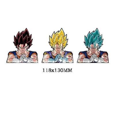 Dragon Ball Son Goku Super Saiyan Anime Peripheral 3D Gradient Magic Sticke 118*130mm - The Truth Graphics
