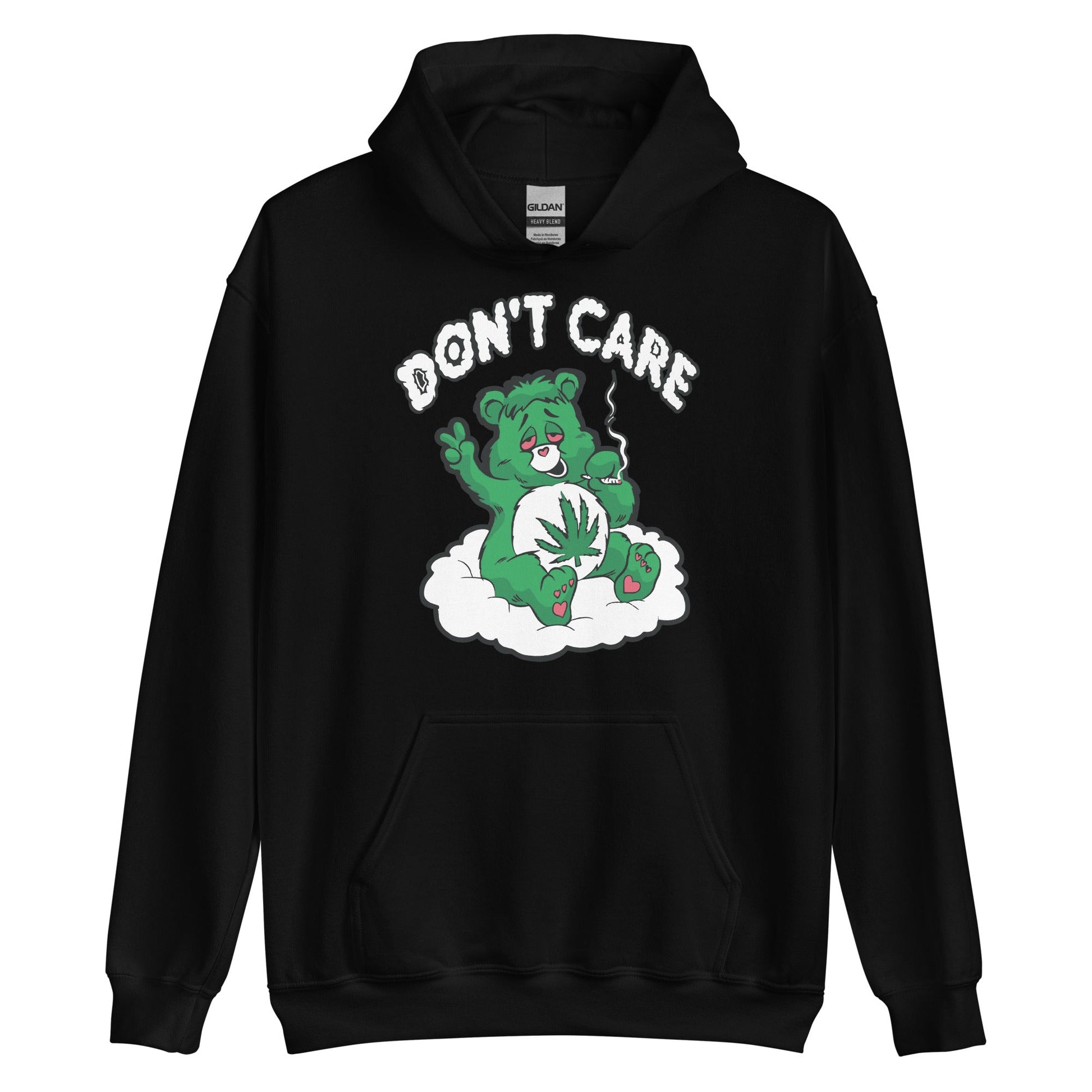 Introducing our cheeky and carefree "I Don't Care Bear" Hoodie, a bold expression of nonchalant attitude and carefree vibes. - The Truth Graphics