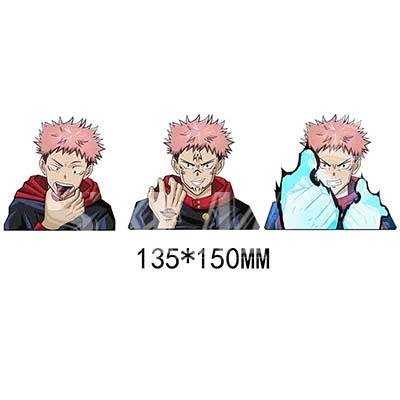 Jujutsu Kaisen Anime Itadori Yuji Cartoon 3D Motion Stickers 135*150mm - The Truth Graphics