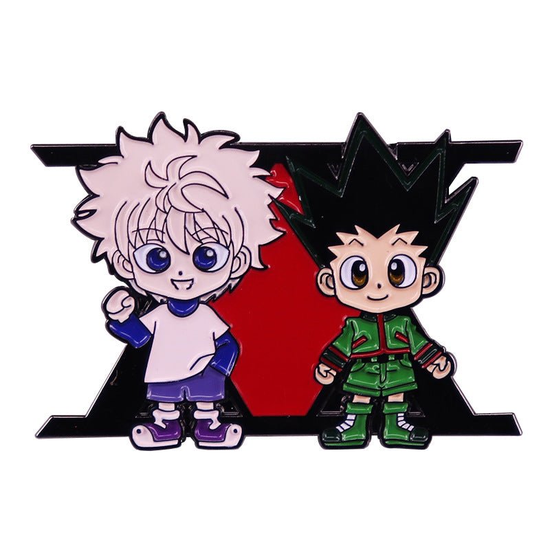 Killua Zoldyck and Gon Freecss Pins - The Truth Graphics