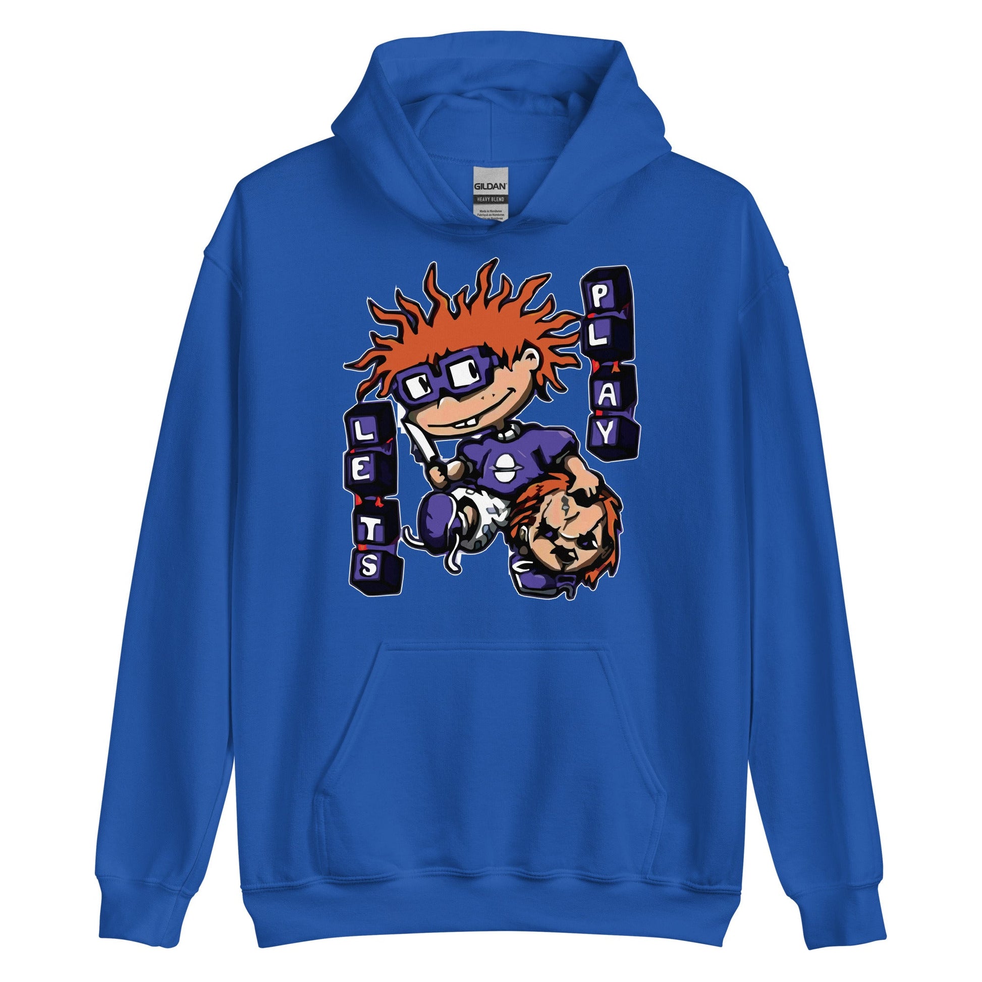 lets play Chuckie Finster holding chucky head hoodie - The Truth Graphics