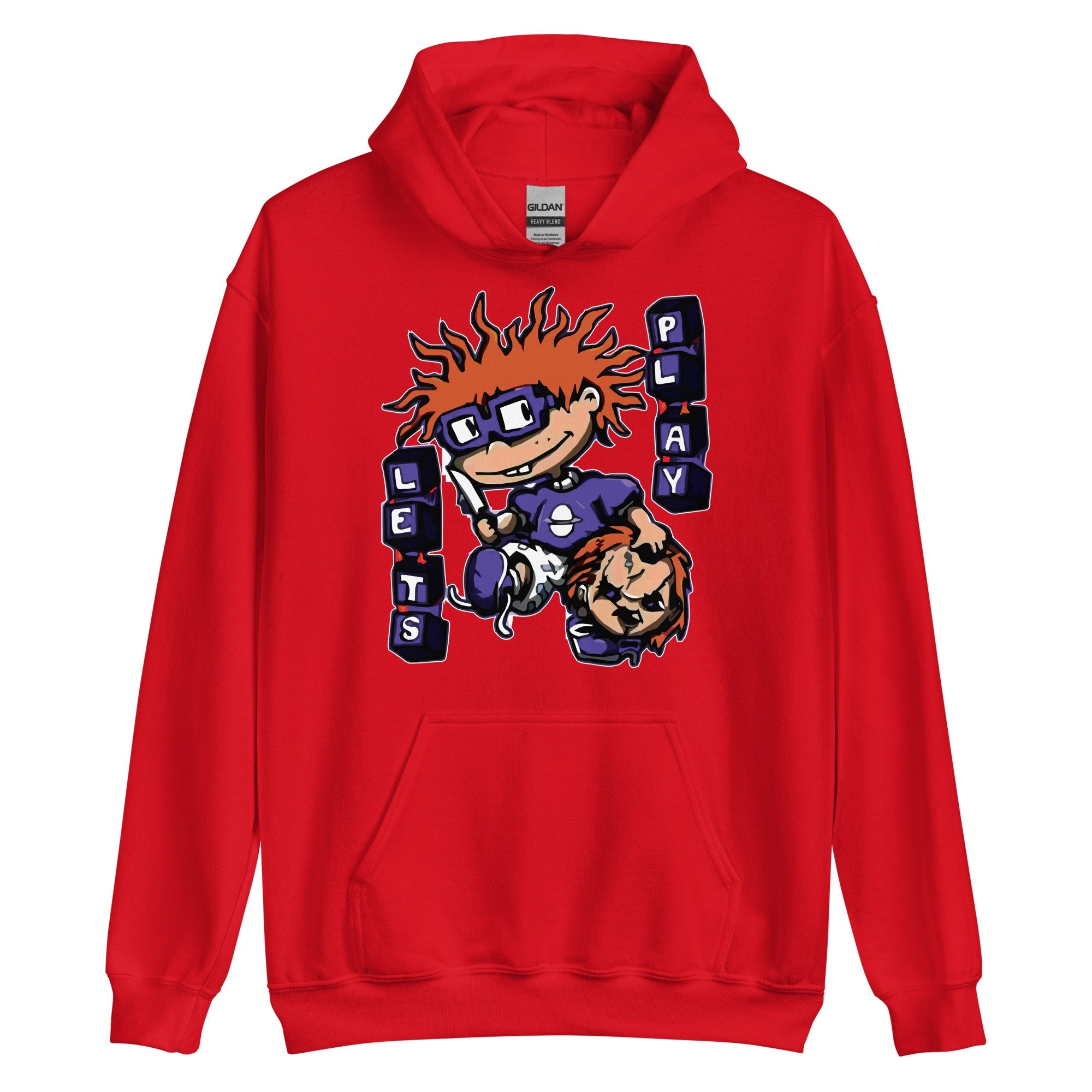 lets play Chuckie Finster holding chucky head hoodie OLMCOL