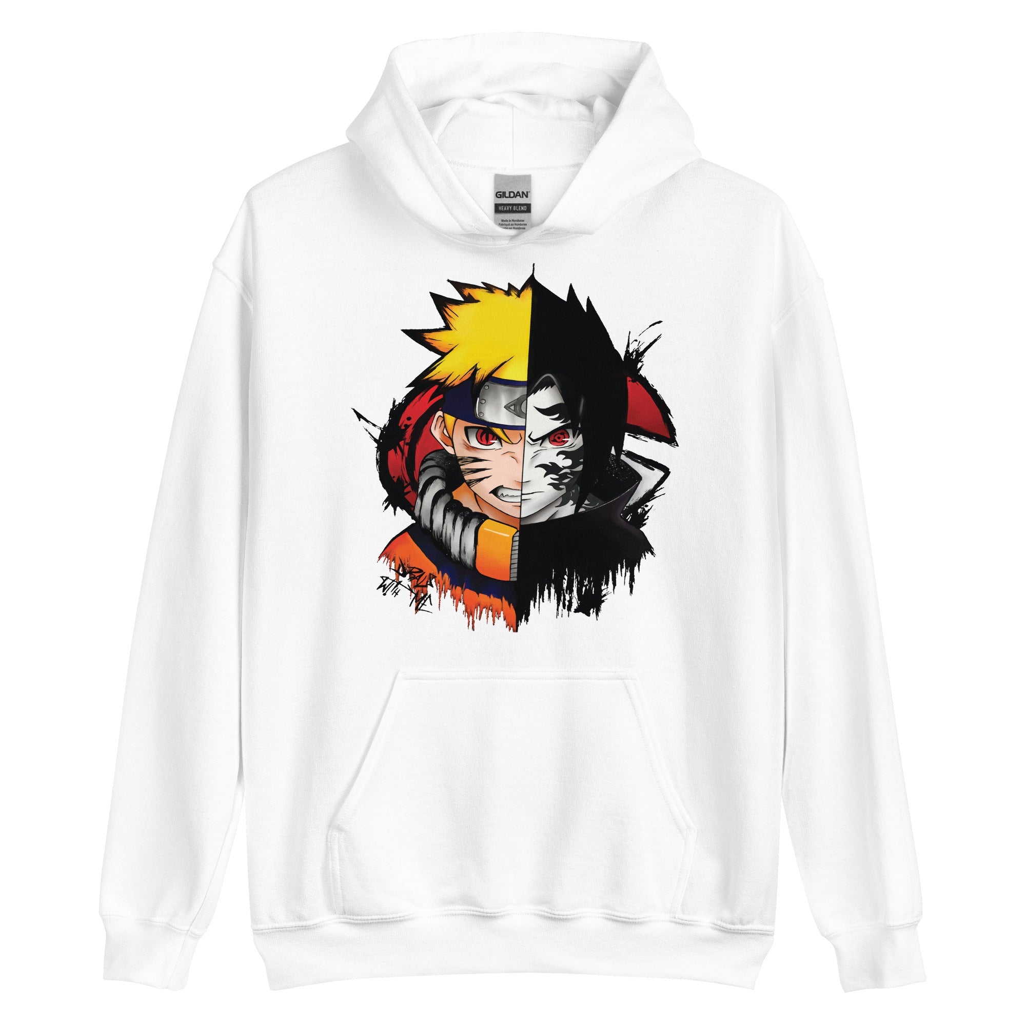 Oversized printed hoodie - Grey/Naruto - Kids | H&M