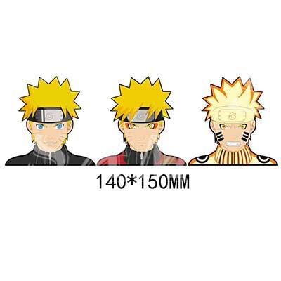 Naruto series 3D gradient Sasuke Sakura Kakasi Hinata color change stickers Anime peripheral 140*150mm - The Truth Graphics