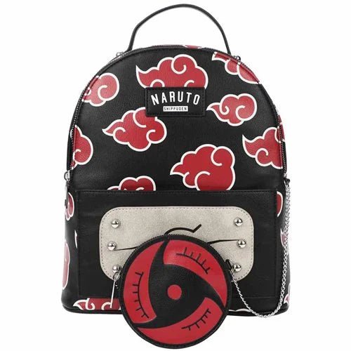 Naruto Shippuden Cloud Mini Backpack and Sharingan Coin Purse - The Truth Graphics