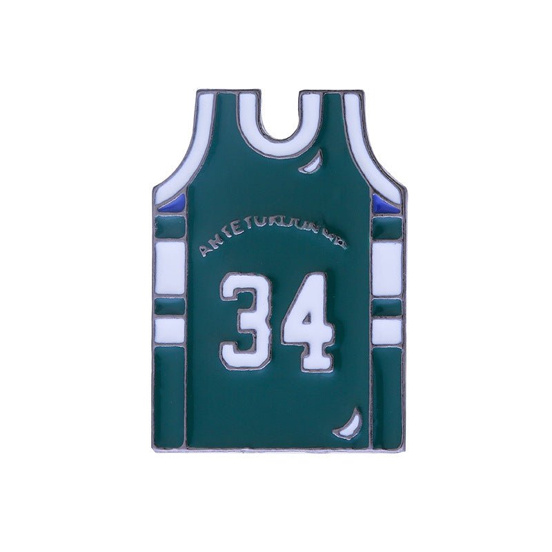 NBA basketball jersey lapel pin - The Truth Graphics