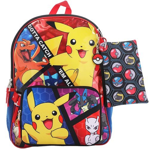 Pokemon gotta catch 'Em All Youth 5-Piece Backpack Set - The Truth Graphics