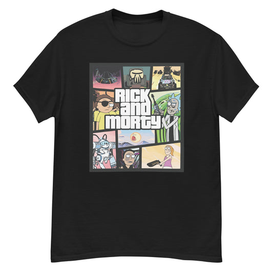 Ricky and Morty as GTA T-shirt - The Truth Graphics